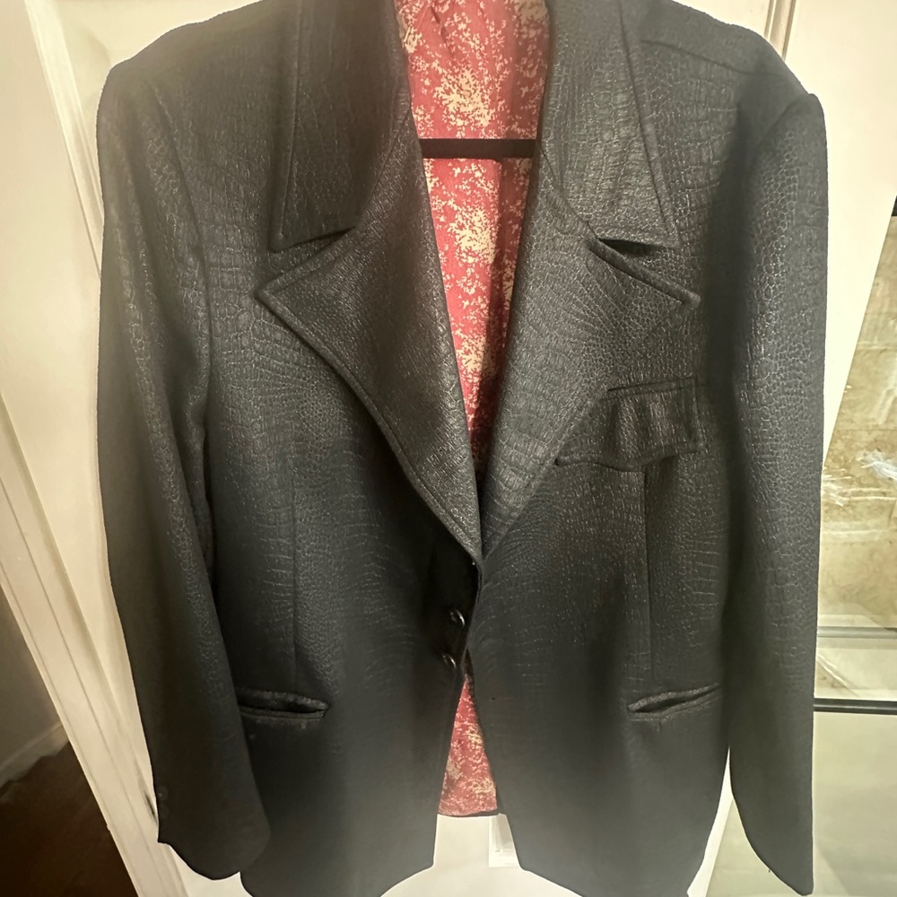 Snakeskin Pattern Blazer